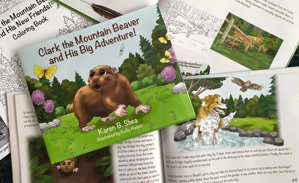 Clark the Mountain Beaver Book Pages by Karen B Shea