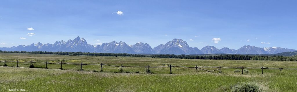 Love of Place - Teton Range by Karen B. Shea